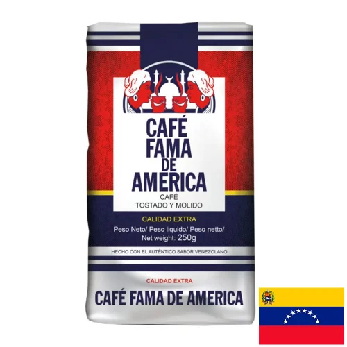 Empaque del Café Fama de América 250 gr