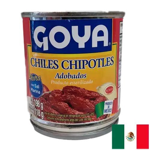 Lata de chipotles adobados Goya