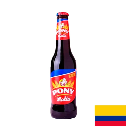 Malta Pony en botella de vidrio